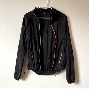 TwentyFour Black Women’s Lightweight Jacket Workout Athletic Hidden Pockets